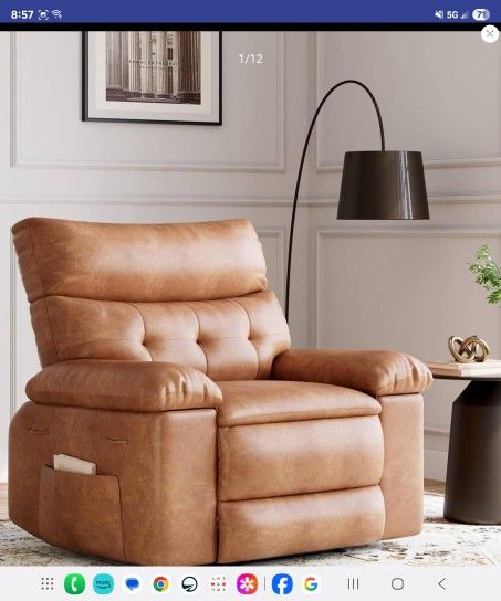 New Leather Recliner