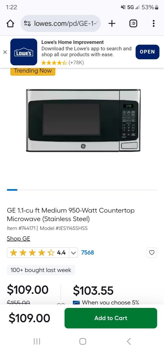 Microwave GE