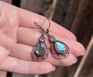 Labradorite Earrings