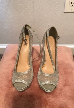 Bella Luna Sparkly Rhinestone Heels Size 7