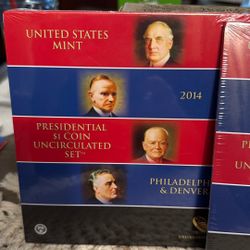Presidential $1 Coin Uncirculated Set (lot Of 3)
