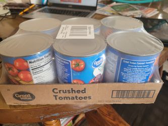 Great Value Crushed Tomatoes 6-Pack 28oz Cans