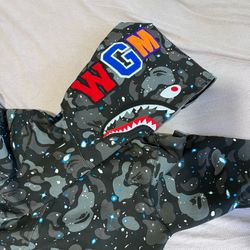 Bape Space Camo Shark Hoodie Real