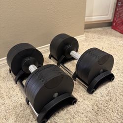 NEW 50Ib Adjustable Dumbbells 