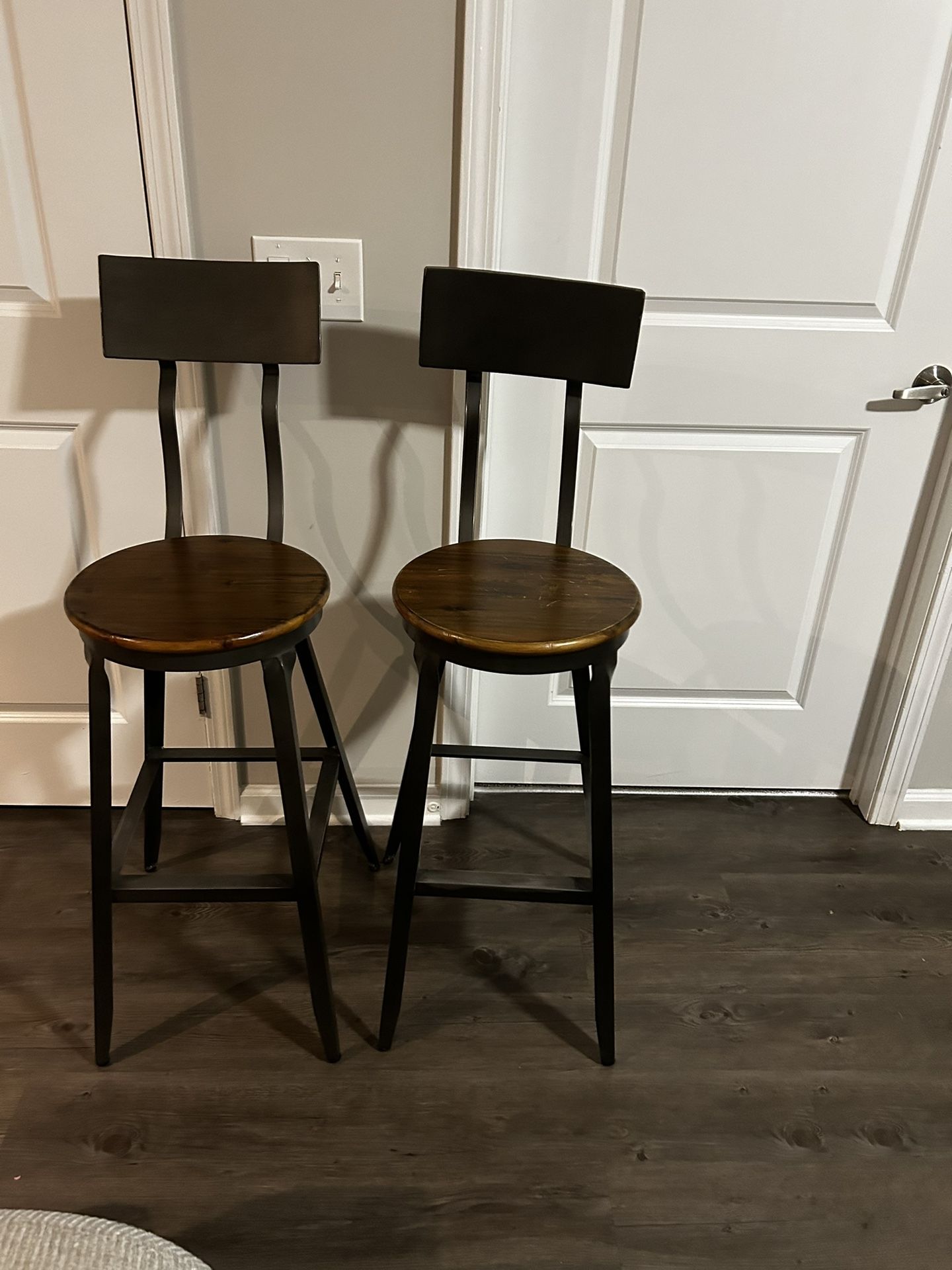 Charcoal Gray Woven Aimee Barstool