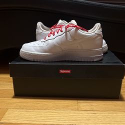 Nike Supreme Air Force One Low White