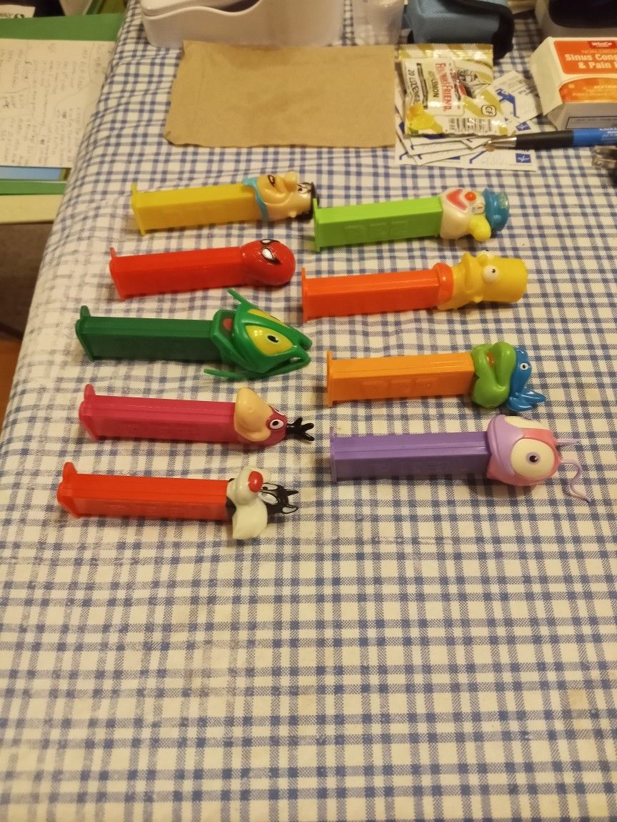 Nine Pez Dispenser