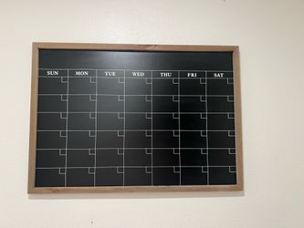 Chalkboard calendar