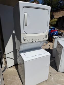 Electric stackable washer and dryer