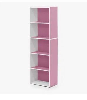 Brand New Pink/white Bookshelf
