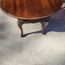 Antique Wood End Table