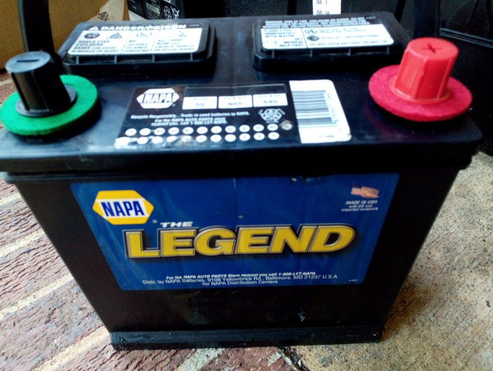NAPA LEGEND group 55 car truck battery rare size perfect condition