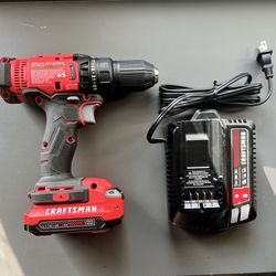 CRAFTSMAN V20 Cordless Drill/Driver Kit, 1/2-inch, Battery & Charger Included