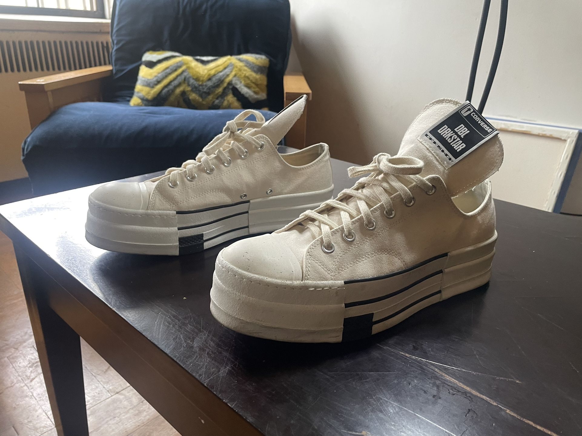 Rick Owen’s Drkshdw Drkstar Converse Platform (Size 12)