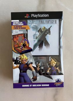 Playstation Diorama Console Heroes Series Final Fantasy VII 7 Cloud - IN HAND