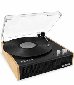 Victrola Eastwood – Bluetooth Record Player – 3-Speed Turntable, Premium MM Cartridge, Vinyl Stream