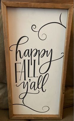 Happy Fall Y’all sign