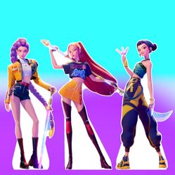K Pop Demon Hunter Props- Mira, Zoey, Rumi - Life -Size cutout - Corrugated Plastic, Fan Display