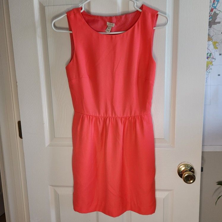 J.Crew Pocketed Chiffon Mini Dress (00)