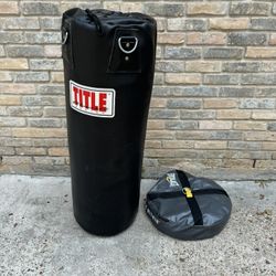 Everlast Heavy Boxing Bag and Stabilizer Weight