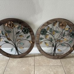 Wood Metal Wall Decor 