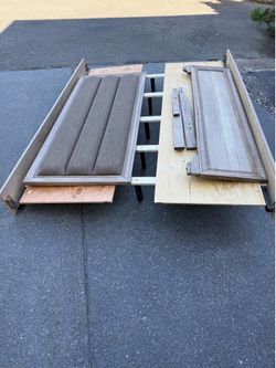 Free Queen bed set.