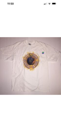 RARE OG VTG 2000 Los Angeles Lakers NBA Finals Champions T-Shirt sz L DEADSTOCK