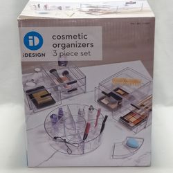 IDESIGN 3-Piece Cosmetic Organizer Set