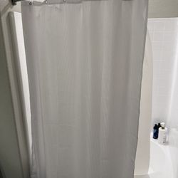 Shower Curtain + Liner + Rings/Hooks