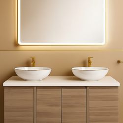 Bathroom vanity floating