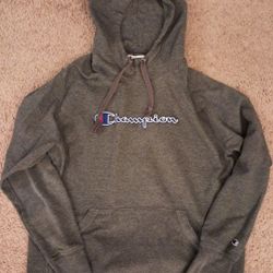 Champion Hoodie, Very good condition. Size is Large. Gray with Champion logo