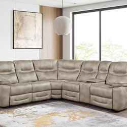 NEW SECTIONAL SOFA RECLINING AND FREE DELIVERY PAY ON DELIVERY