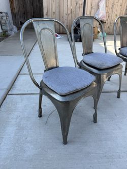 4 Metal Restoration Hardware Children’s Chairs.