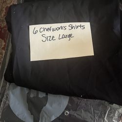 6 L Chef Works Chef Shirts