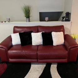 Dual Recliner Sofa & Loveseat With USB Connections