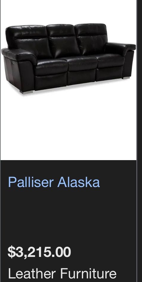Black Leather Sofa