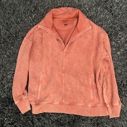 American eagle oversized collared sweatshirt