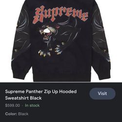 supreme hoodie medium thick sweater zip up brand new for Sale in