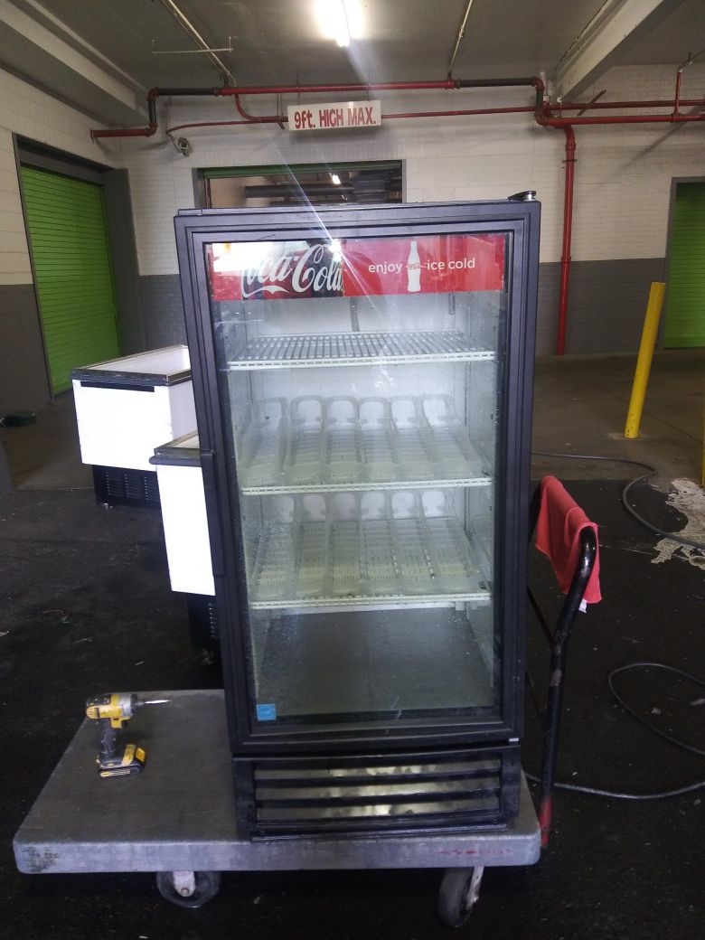 Coca-Cola glass door refrigerator 53 in high