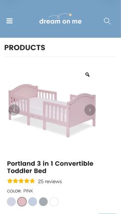 The Portland 3-in-1 Convertible Toddler Bed