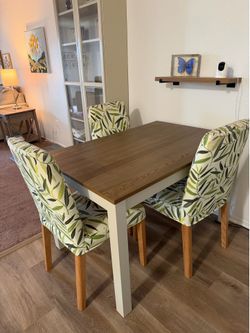 Table 3 chairs and Cabinet