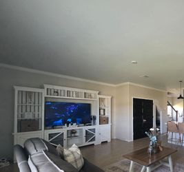 farmhouse entertainment center/ coffe table