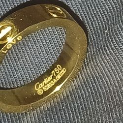 Cartier 750 Gold Unisex Wedding Band