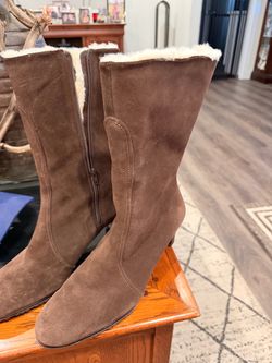 New Brown Suede Boots