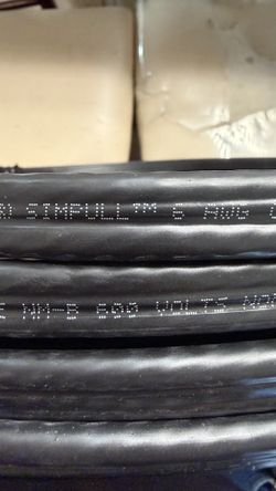 Romex 6-2 wire /600 v /60 amps