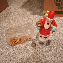 Vintage German wooden Santa Claus candle holder and incense smoker 