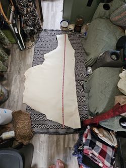 White Veg Tanned Leather