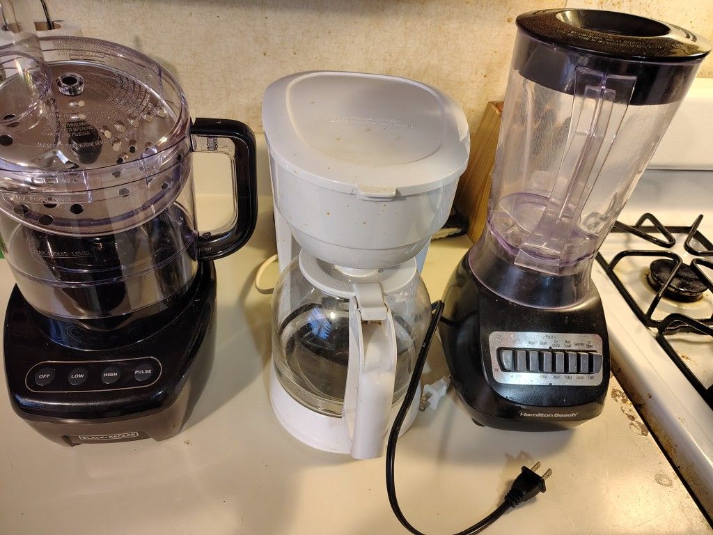 Food Processor, Coffee Pot , Blender