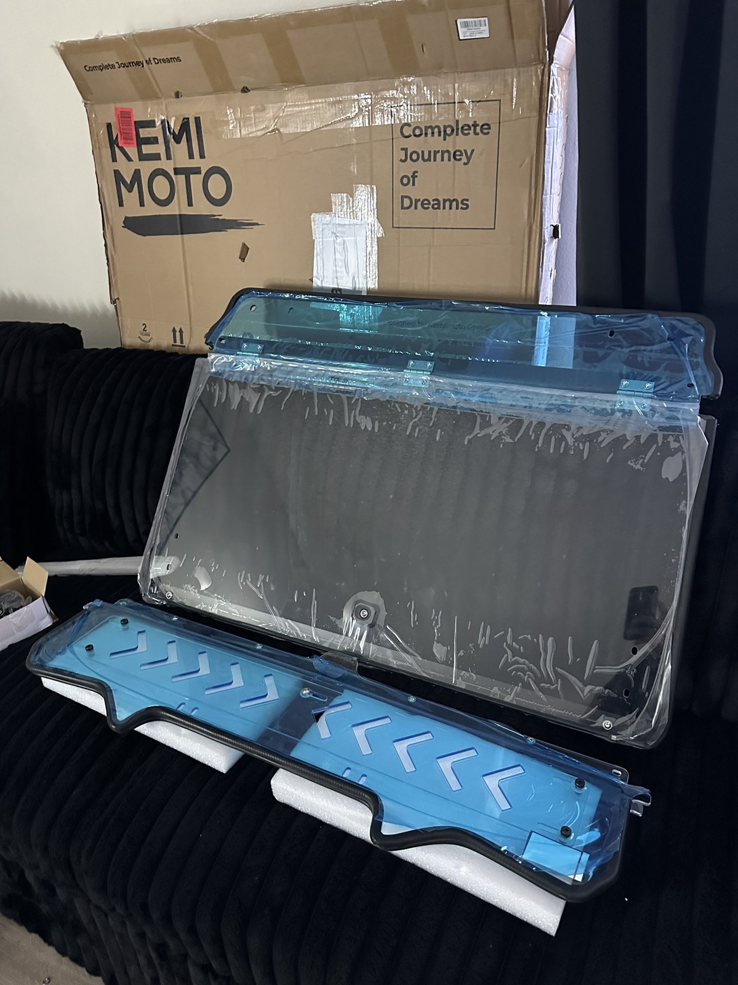 KEMIMOTO Upgraded Flip Windshield with Slide Window Compatible with 2020-2024 RZR PRO XP/4
