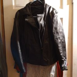 100% Leather Black Moto Biker Jacket